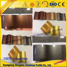 Customerzied Aluminum Pipe Profile with Crystal Electrophoresis Colors